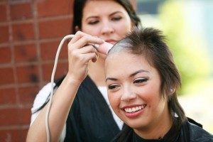 Aranda getting her head shaved for a good cause
